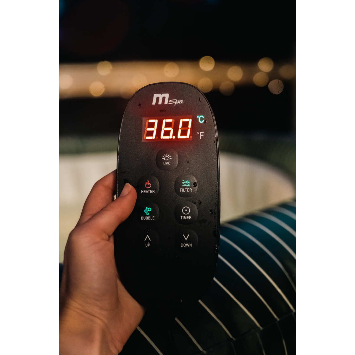 Premium Round Bubble Spa + LED Light Strip (6 pax) - METEOR Comfort Series | MSPA - C-ME062