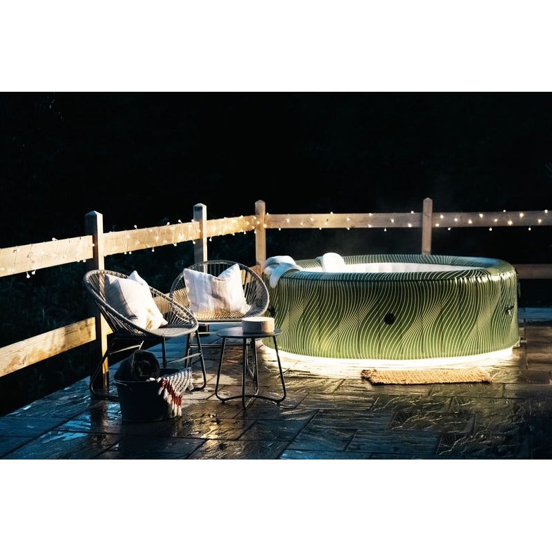Premium Round Bubble Spa + LED Light Strip (6 pax) - METEOR Comfort Series | MSPA - C-ME062